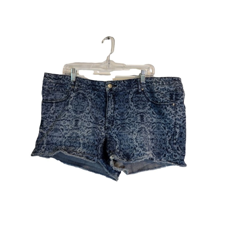 Mossimo Premium Denim Womens Blue Jean Shorts Size 18